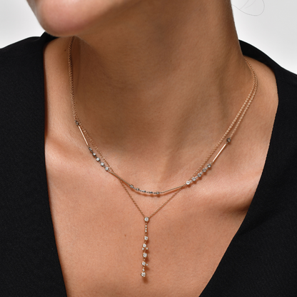 Grain Vertical Necklace