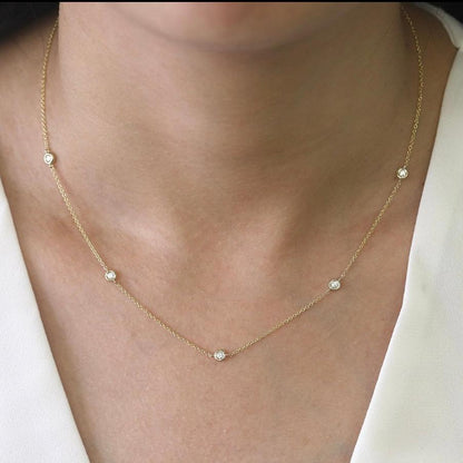 Grain Diamond Necklace