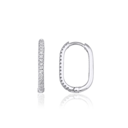 Oval Hoop Earrings