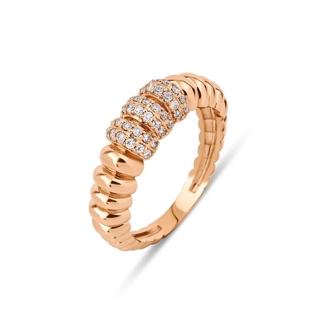 Croissant Diamond Ring