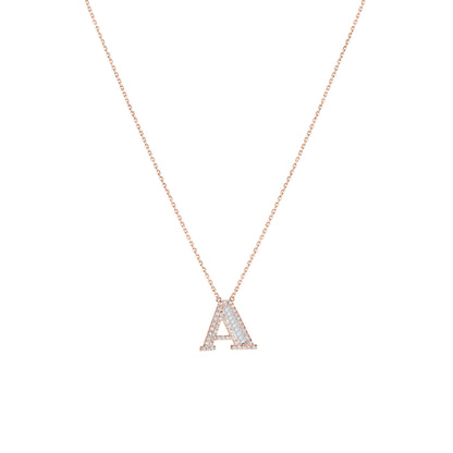 Letter Diamond Necklace