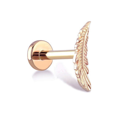 Feather Gold Piercing