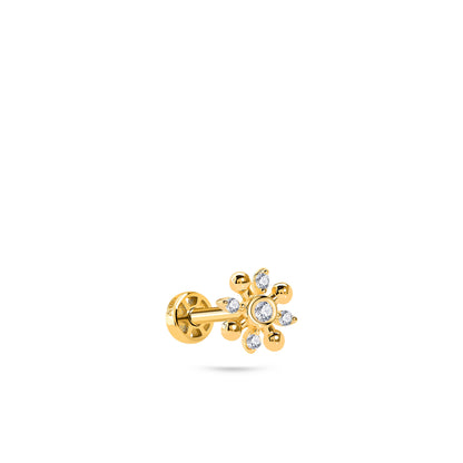 Flower Tiny Gold Piercing