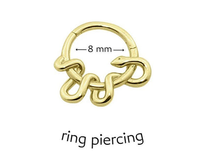 Snake Clicker Gold Piercing