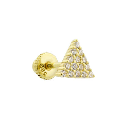 Triangle Stud Gold Piercing